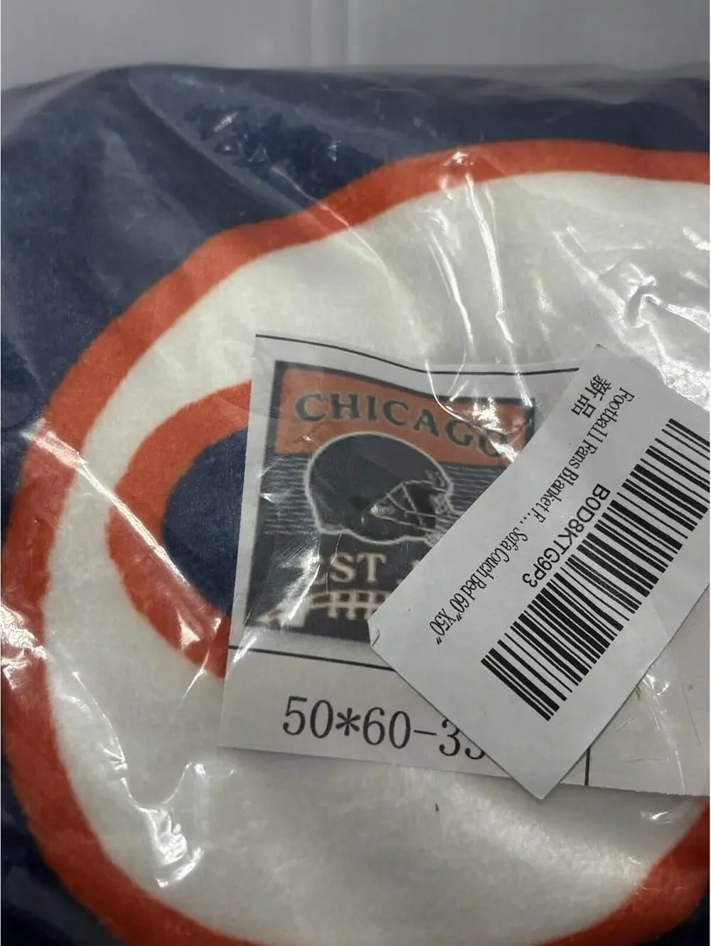 Chicago Bears Football Fans Blanket /Throw for Sofa/Couch/Bed 60